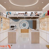 Thiết kế tiệm kính mắt An An hiện đại, tối ưu công năng 